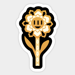 Flower Power Smile Sticker